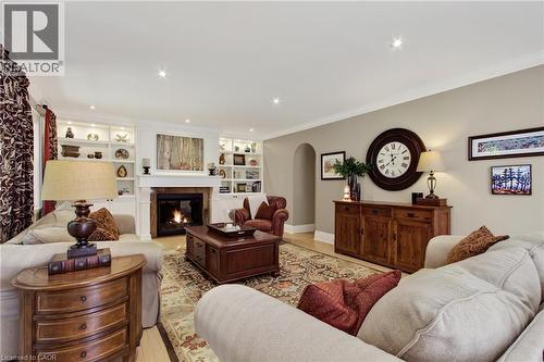 1391 Queen Victoria Avenue, Mississauga, ON - Indoor Photo Showing Living Room With Fireplace