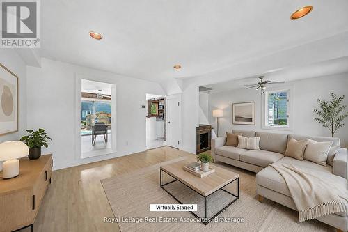 Living Room - Virtually Staged - 1168 Canterbury Road, Mississauga, ON - Indoor Photo Showing Living Room