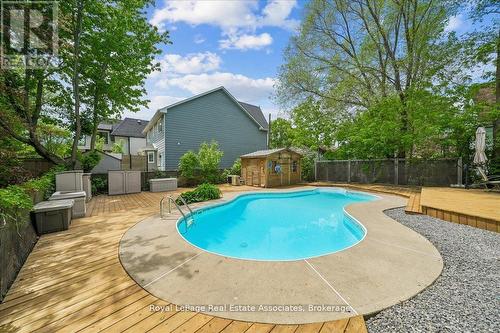 Backyard - 1168 Canterbury Road, Mississauga, ON - Outdoor With In Ground Pool With Deck Patio Veranda