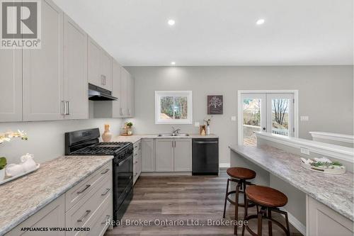 90 14 Concession E, Tiny, ON - Indoor Photo Showing Kitchen With Double Sink