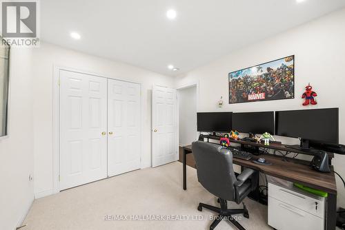 double door closets with smart lighting - 152 Mcdonald Crescent, Clarington, ON - Indoor Photo Showing Office