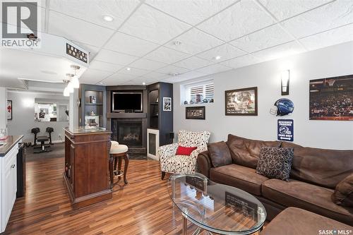 238 Beechmont Crescent, Saskatoon, SK - Indoor Photo Showing Living Room With Fireplace