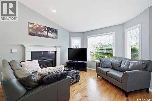 238 Beechmont Crescent, Saskatoon, SK - Indoor Photo Showing Living Room With Fireplace