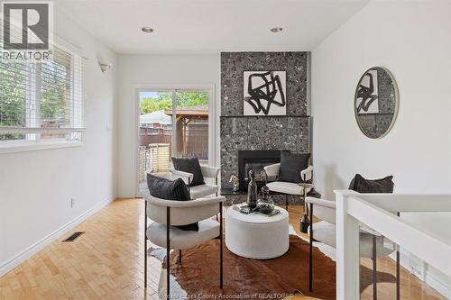 850 Greendale Drive, Windsor, ON - Indoor With Fireplace