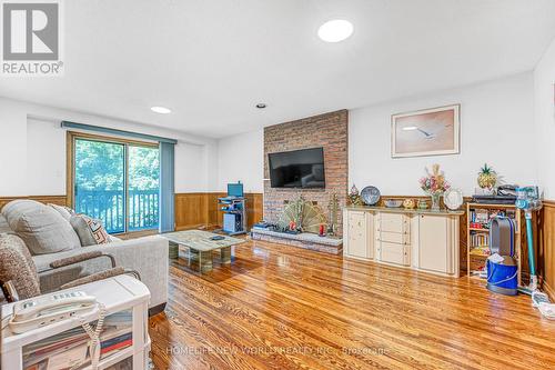 4 Tarbert Road, Toronto, ON - Indoor Photo Showing Living Room With Fireplace