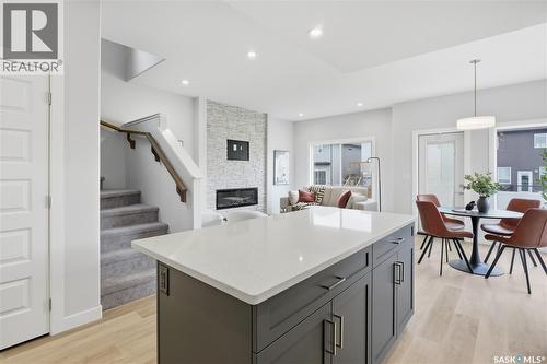 3005 Green Turtle Road, Regina, SK - Indoor With Fireplace