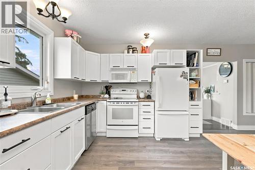 111 3Rd Street, Hague, SK - Indoor Photo Showing Kitchen With Double Sink