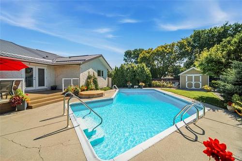 247 Augusta Dr, Winnipeg, MB - Outdoor With In Ground Pool With Deck Patio Veranda