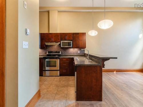 101 5355 Russell, Halifax Peninsula, NS - Indoor Photo Showing Kitchen With Double Sink