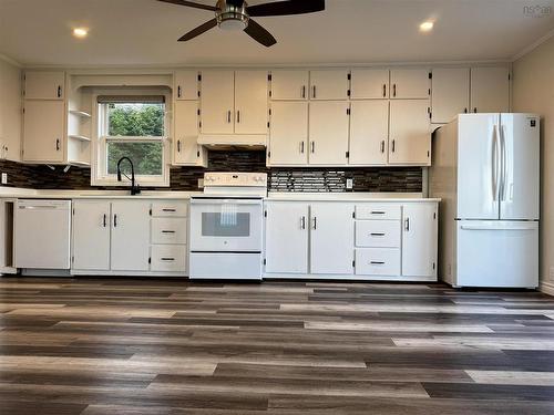 205 Veterans Memorial Dr., Arichat, NS - Indoor Photo Showing Kitchen With Double Sink