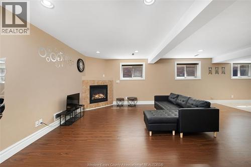 4553 Osaka Circle, Windsor, ON - Indoor With Fireplace