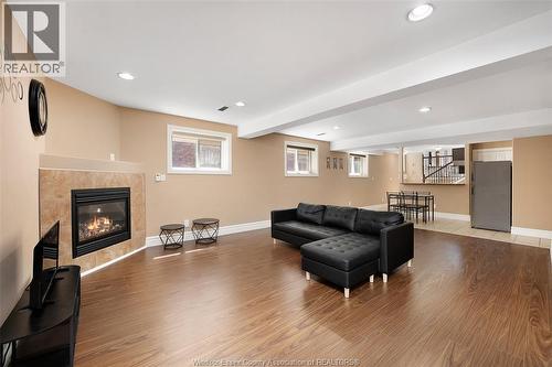 4553 Osaka Circle, Windsor, ON - Indoor With Fireplace