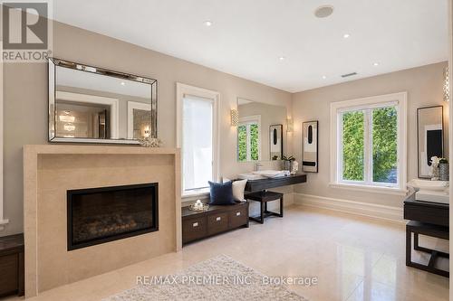 6 The Bridle Path, Toronto, ON - Indoor Photo Showing Living Room With Fireplace
