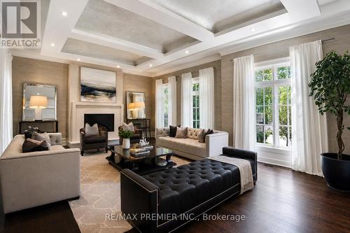 6 The Bridle Path, Toronto, ON - Indoor Photo Showing Living Room With Fireplace