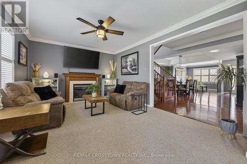 2197 Batters Loop, Innisfil, ON - Indoor Photo Showing Living Room With Fireplace