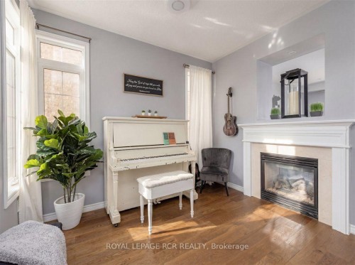 4 Gamble Drive, Ajax, ON - Indoor Photo Showing Living Room With Fireplace