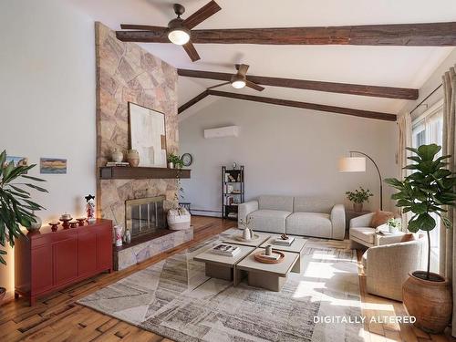 284 North River Road, Charlottetown, PE - Indoor Photo Showing Living Room With Fireplace