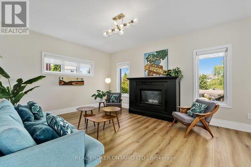 334 Blacksmith Way, Peterborough, ON - Indoor Photo Showing Living Room With Fireplace