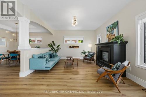 334 Blacksmith Way, Peterborough, ON - Indoor Photo Showing Living Room With Fireplace