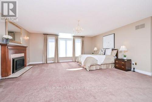 3 Stonegate Drive, Brampton, ON - Indoor Photo Showing Bedroom With Fireplace