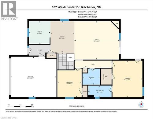 Floor plan - Main Floor - 187 Westchester Drive, Kitchener, ON - Other