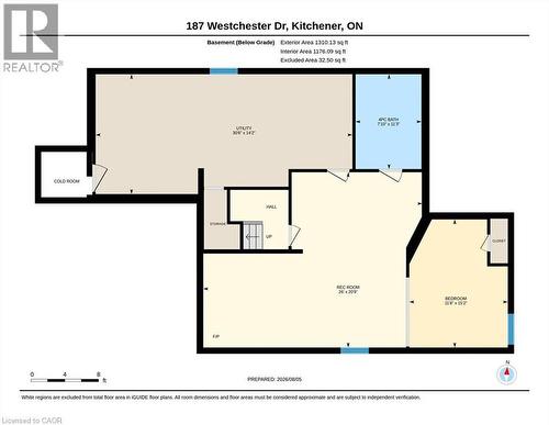 Floor plan - Basement - 187 Westchester Drive, Kitchener, ON - Other