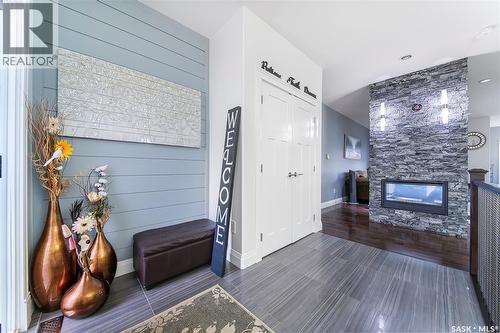 733 Gowan Road, Warman, SK - Indoor With Fireplace