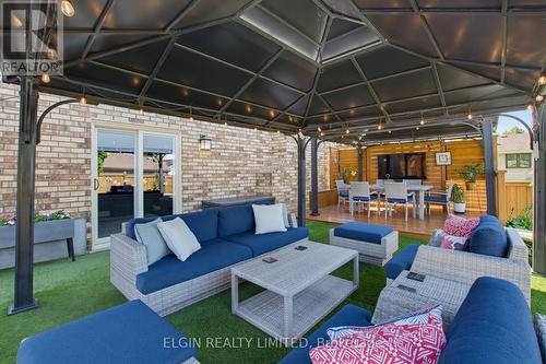 backyard spacet o be proud of - 3 Trevithick Terrace, St. Thomas, ON -  With Deck Patio Veranda With Exterior