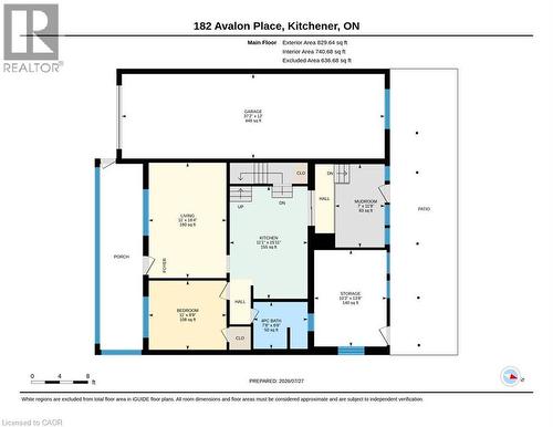 Floor plan - 182 Avalon Place, Kitchener, ON - Other