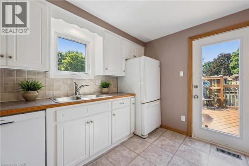 88 Manor Drive, Kitchener, ON - Indoor Photo Showing Kitchen With Double Sink
