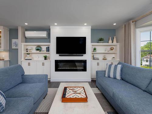 141 Hemlock Drive, Elmsdale, NS - Indoor Photo Showing Living Room With Fireplace