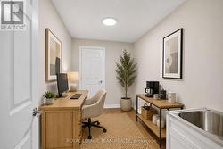 virtually staged office/coffee station - 