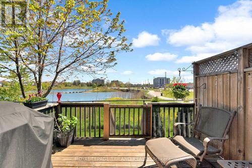 Deck - overlooking pond - 41 - 2145 North Routledge Park, London North (North E), ON - Outdoor With Deck Patio Veranda