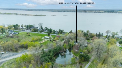 Photo aérienne - 8431 Route Marie-Victorin, Contrecoeur, QC - Outdoor With Body Of Water With View