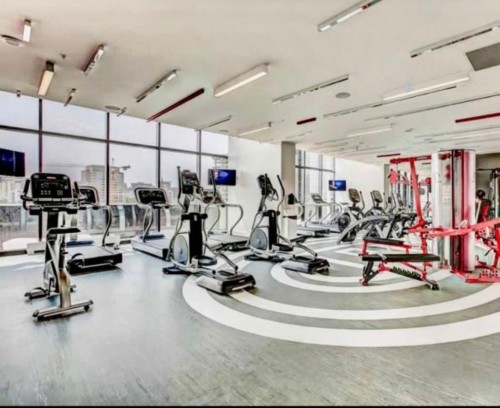 Exercise Room - 1810-1288 Av. Des Canadiens-De-Montréal, Montréal (Ville-Marie), QC - Indoor Photo Showing Gym Room