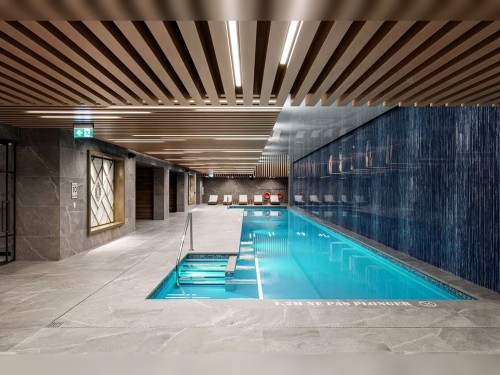 Pool - 1628-1518 Rue Sherbrooke O., Montréal (Ville-Marie), QC - Indoor Photo Showing Other Room With In Ground Pool