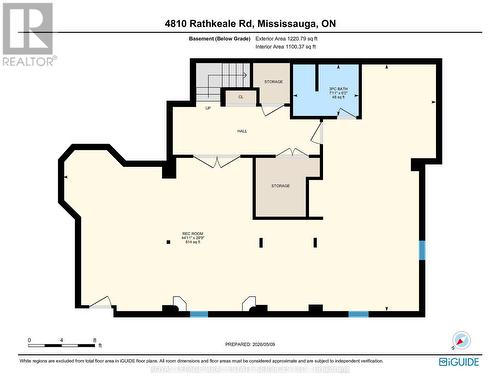 Floor Plan - Basement - 4810 Rathkeale Road, Mississauga, ON - Other