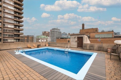 Piscine - 205-3455 Rue Drummond, Montréal (Ville-Marie), QC - Outdoor With In Ground Pool