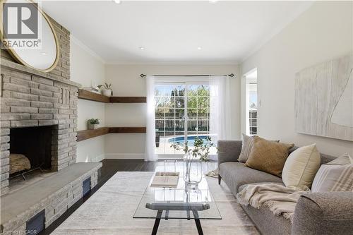 96 Gordon Street, Cambridge, ON - Indoor Photo Showing Living Room With Fireplace