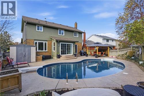 96 Gordon Street, Cambridge, ON - Outdoor With In Ground Pool With Deck Patio Veranda With Backyard With Exterior
