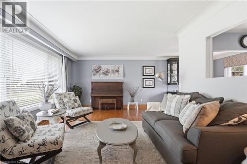 31 Algonquin Avenue, Flamborough, ON - Indoor Photo Showing Living Room With Fireplace