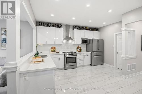162 Leney Street, Ajax, ON - Indoor Photo Showing Kitchen With Stainless Steel Kitchen With Upgraded Kitchen