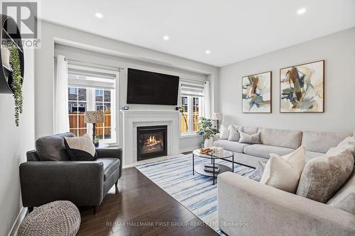 162 Leney Street, Ajax, ON - Indoor Photo Showing Living Room With Fireplace