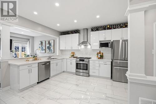 162 Leney Street, Ajax, ON - Indoor Photo Showing Kitchen With Stainless Steel Kitchen With Upgraded Kitchen