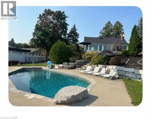 11 Lake Avenue, Cambridge, ON - Outdoor With In Ground Pool