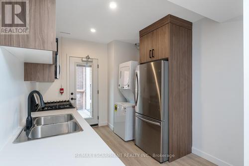 127 Victoria Avenue S, Hamilton, ON - Indoor Photo Showing Kitchen With Double Sink