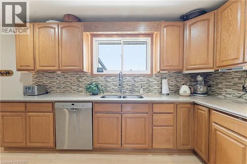 12 Mccammon Street, Paris, ON - Indoor Photo Showing Kitchen With Double Sink
