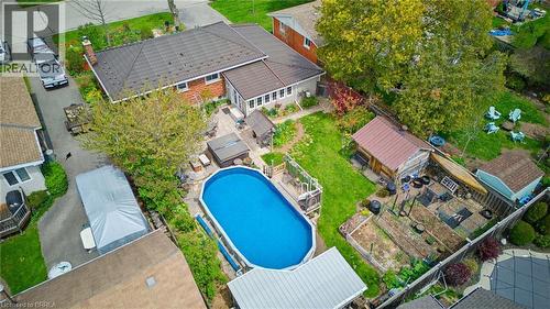 12 Mccammon Street, Paris, ON - Outdoor With Above Ground Pool