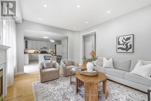 131 Rushworth Drive, Ajax, ON - Indoor Photo Showing Living Room With Fireplace