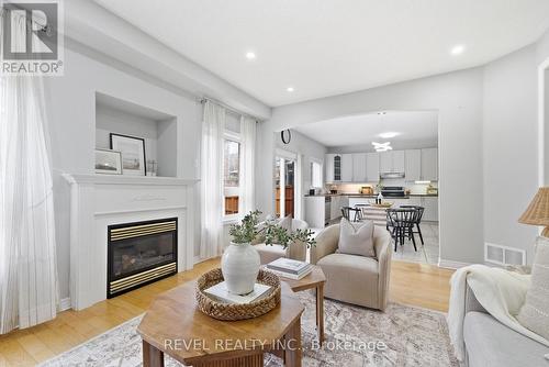131 Rushworth Drive, Ajax, ON - Indoor Photo Showing Living Room With Fireplace